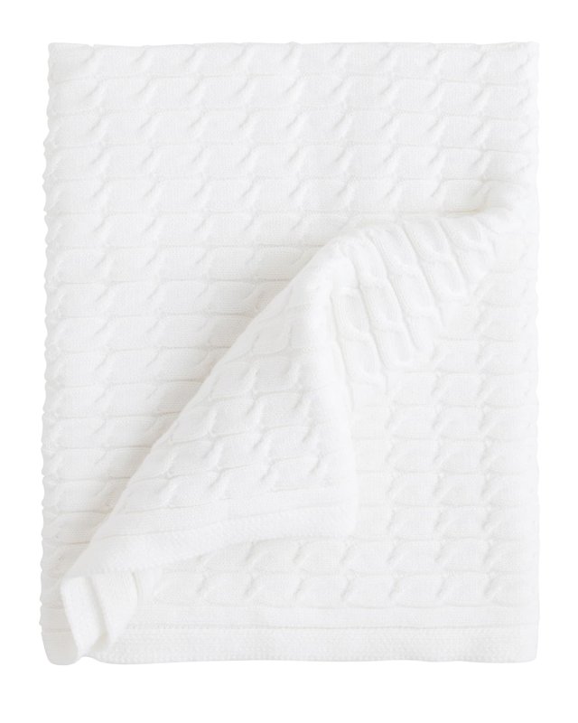 Cable Knit Baby Blanket